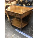 An oak hall table