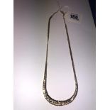 A 14ct gold necklace