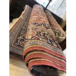 A large Persian rug,