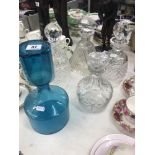 A collection of five decanters inc.