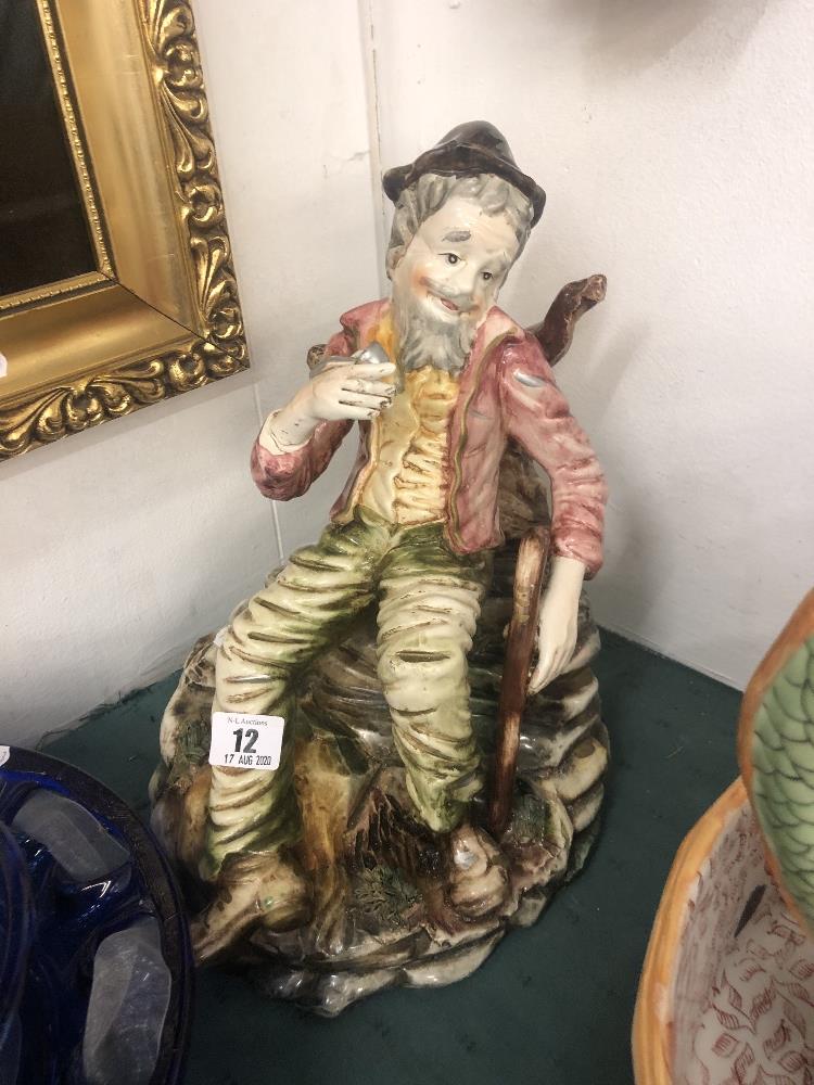 A large Capodimonte figure