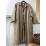 A Burberry raincoat