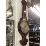 A large mahogany barometer,