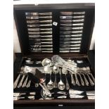 A canteen of silver plated cutlery etc.