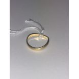 18ct gold band,