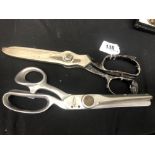 A pair of pinking shears,
