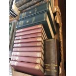 A set of volumes, second great war, dictionaries etc.