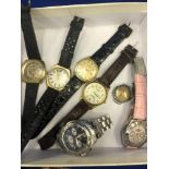 A collection of seven watches