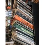 A collection of vinyl records, LP's inc. Beatles, Rolling Stones etc.