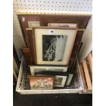 A quantity of framed prints etc.