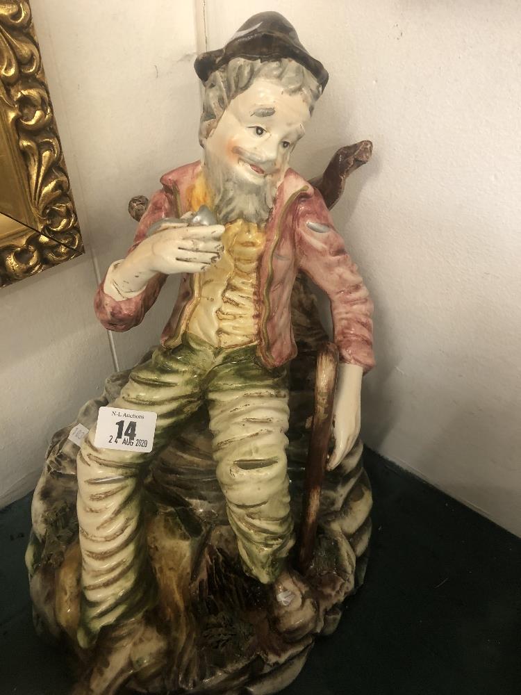 A large Capodimonte figure