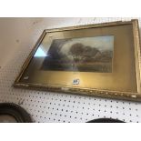 A gilt framed watercolour,