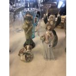 Five Lladro figures