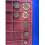 Seven Meissen coins,
