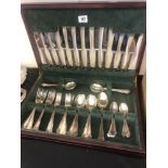 A canteen of cutlery silver plated