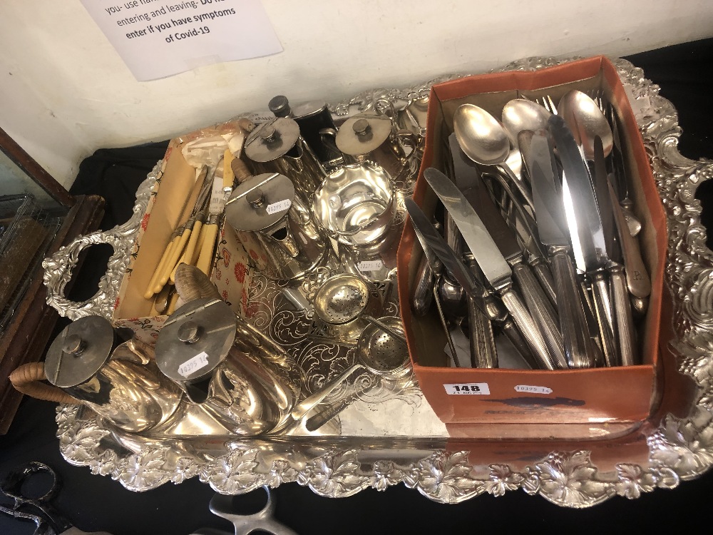 A qty of silver plate inc.