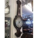 A large mahogany barometer,