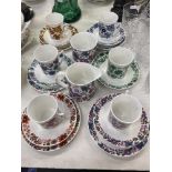 An Elizabethan 'Carnaby' part tea set