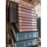 A set of volumes, second great war, dictionaries etc.