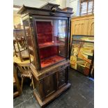 A 19th century oriental display cabinet