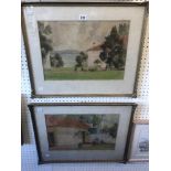 A pair of Australian watercolours 'Bousfield'