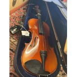 A violin bow plus case,