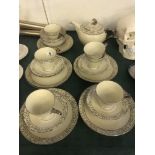 A six place tea set