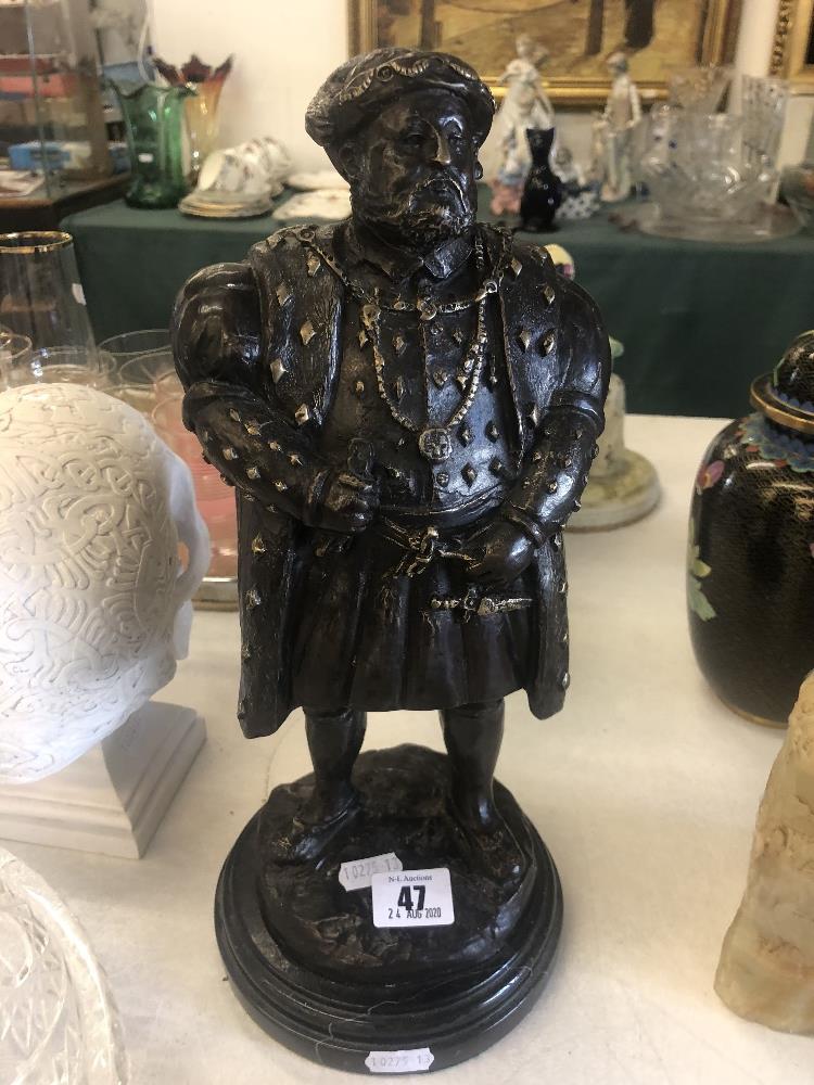 A bronze model of Henry VIII