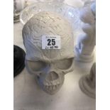 A figure of a skull