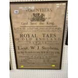 Royal poster volunteers, Royal tars of old England,