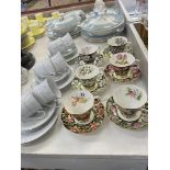 A Crown Mang tea set and a Royal Albert tea set