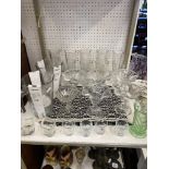 A qty of glassware