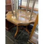 A Rosewood occasional table