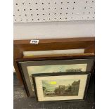 Five framed prints