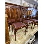 A set of six Queen Ann style chairs