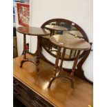 A pair of circular occasional tables