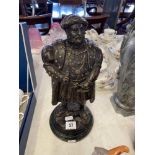 A bronze model of Henry VIII