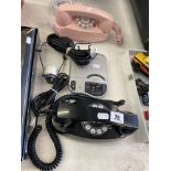 Two touch telephones,