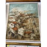 An oil on canvas of Haifa, Ahuva Sherman,