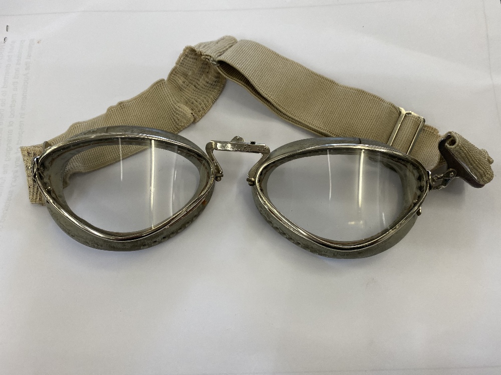 A pair of motor racing goggles, Italian, approx. - Image 2 of 11