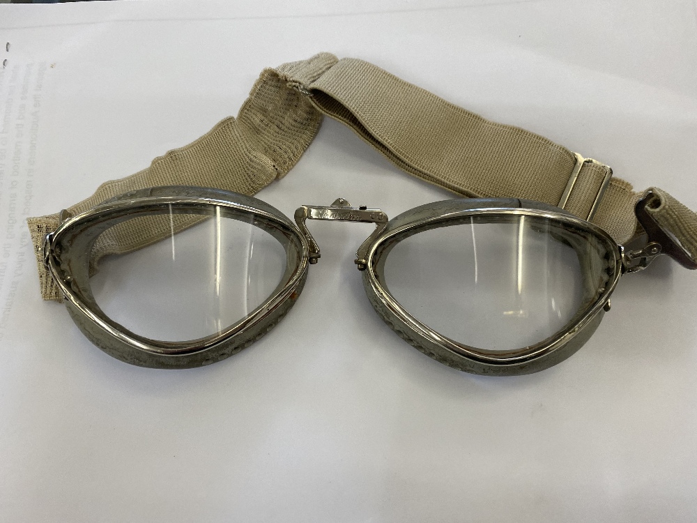 A pair of motor racing goggles, Italian, approx. - Image 3 of 11