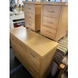 A John Lewis chest of drawers and two chests