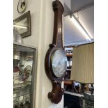 A large mahogany barometer,