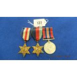 Three assorted British medals