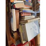 Box of books, Egypt etc,