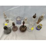 A collection of scent bottles