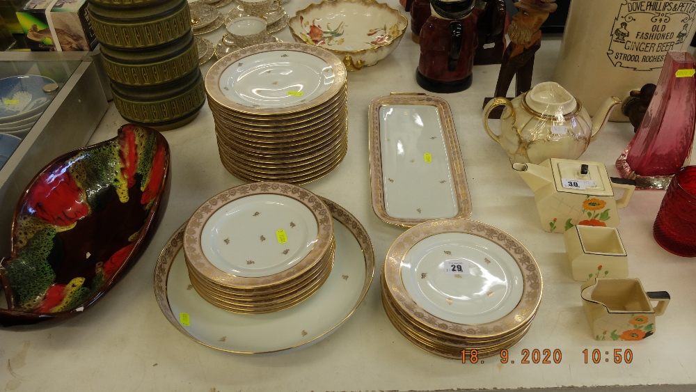 A Limoges fruit and sandwich set - Image 2 of 2