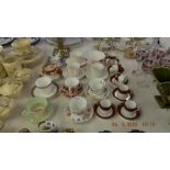 A qty of duo's inc. Coalport etc.