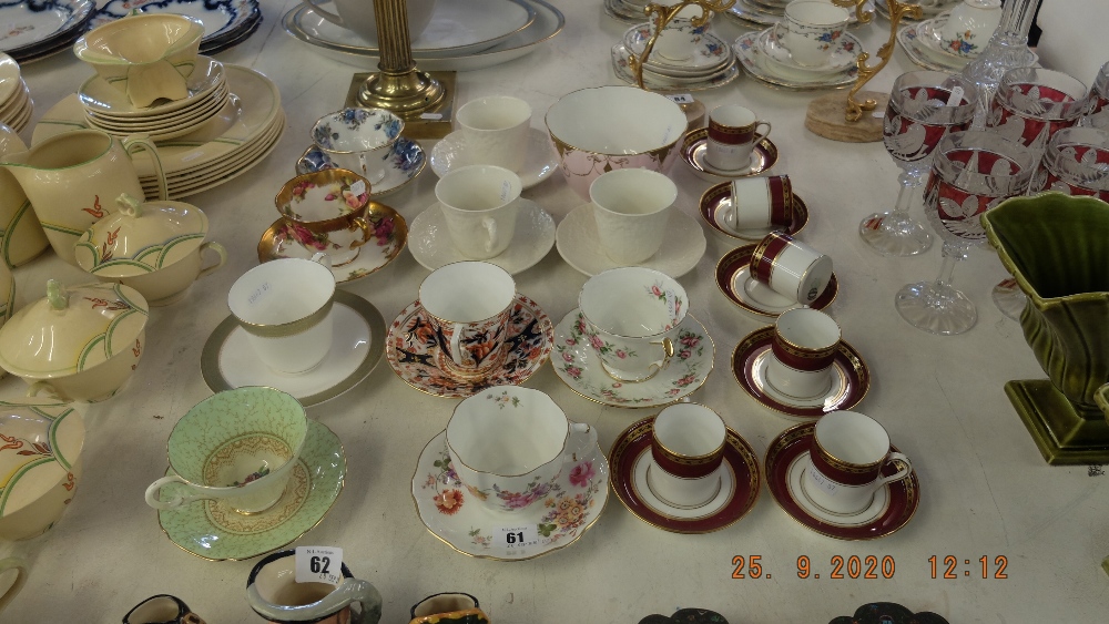 A qty of duo's inc. Coalport etc.