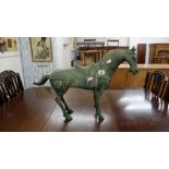 An oriental bronze horse